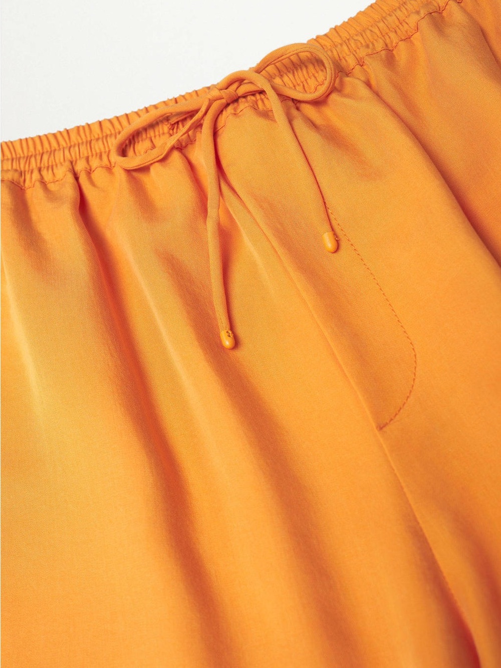 Mango Women’s Orange Drawstring Shorts